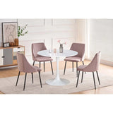 Titus Glam 5pc Wood Dining Set Titus