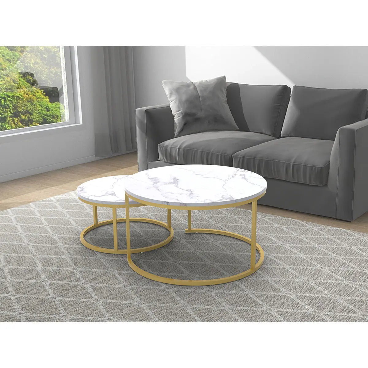 Titus Muse 2pc Coffee Table Set Titus