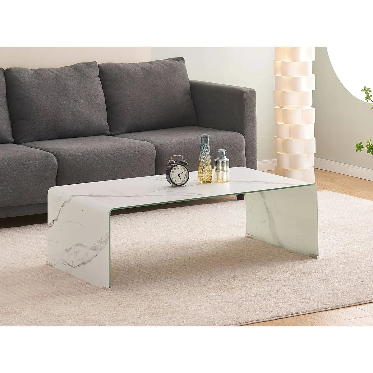 Titus Modern Coffee Table in Marble Titus