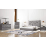 Taylor Hydraulic Storage Bedroom Set in Grey Galaxy