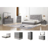 Taylor Hydraulic Storage Bedroom Set in Grey Galaxy