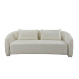 Terra Curved Sofa in Beige Brassex