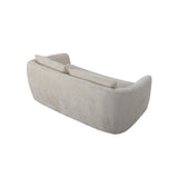 Terra Curved Sofa in Beige Brassex