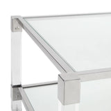 Truman Acrylic Coffee Table - Silver - Xcella