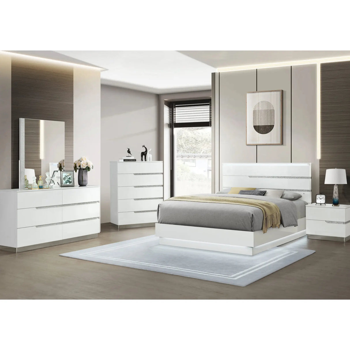 Eddy LED Bedroom Set Galaxy