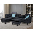 9006 Sectional with Ottoman VFI