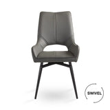 Bromley Swivel Dining Chair - Black - Xcella Furniture