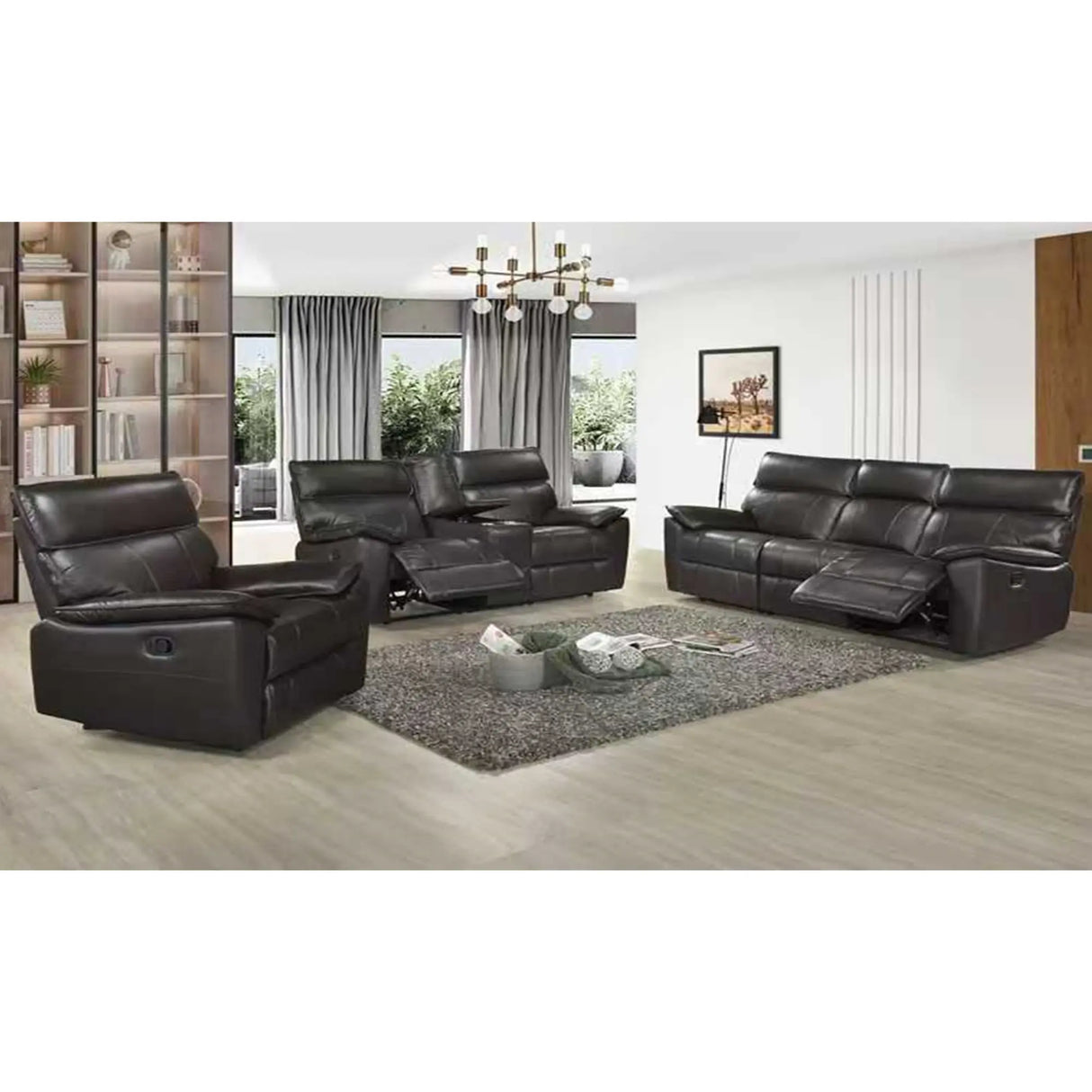 3509 Leather Manual Recliner VFI