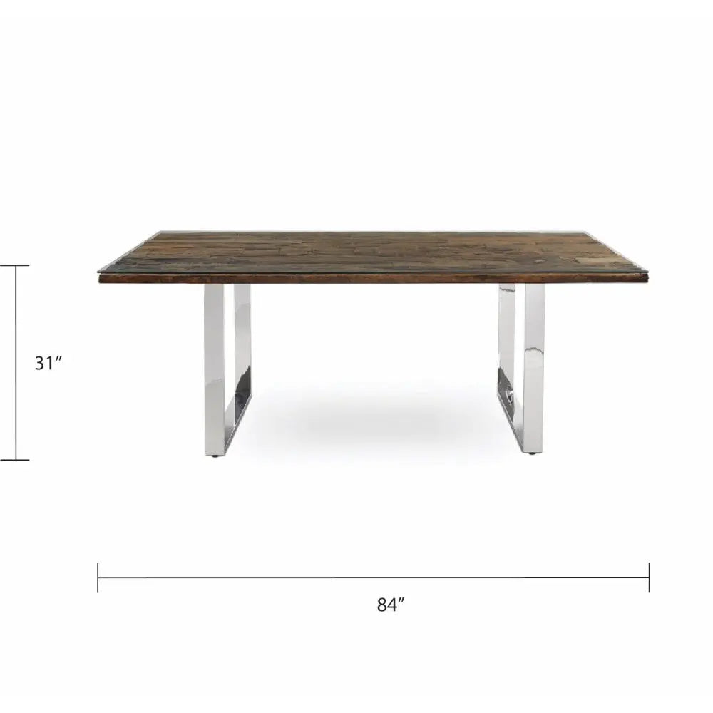 Utica Organic Railwood Dining Table - Complete Home