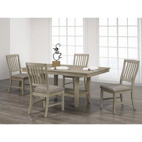 Victory 5-Piece Dining Set in Champagne Brassex