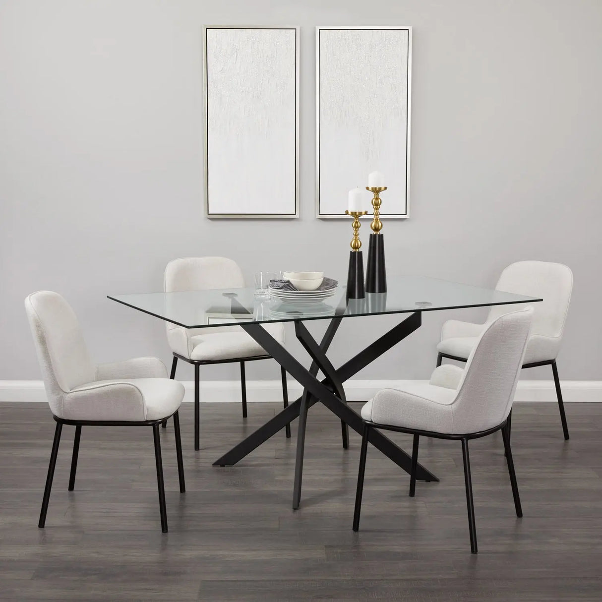 Bennett Dining Chair in Light Grey Xcella