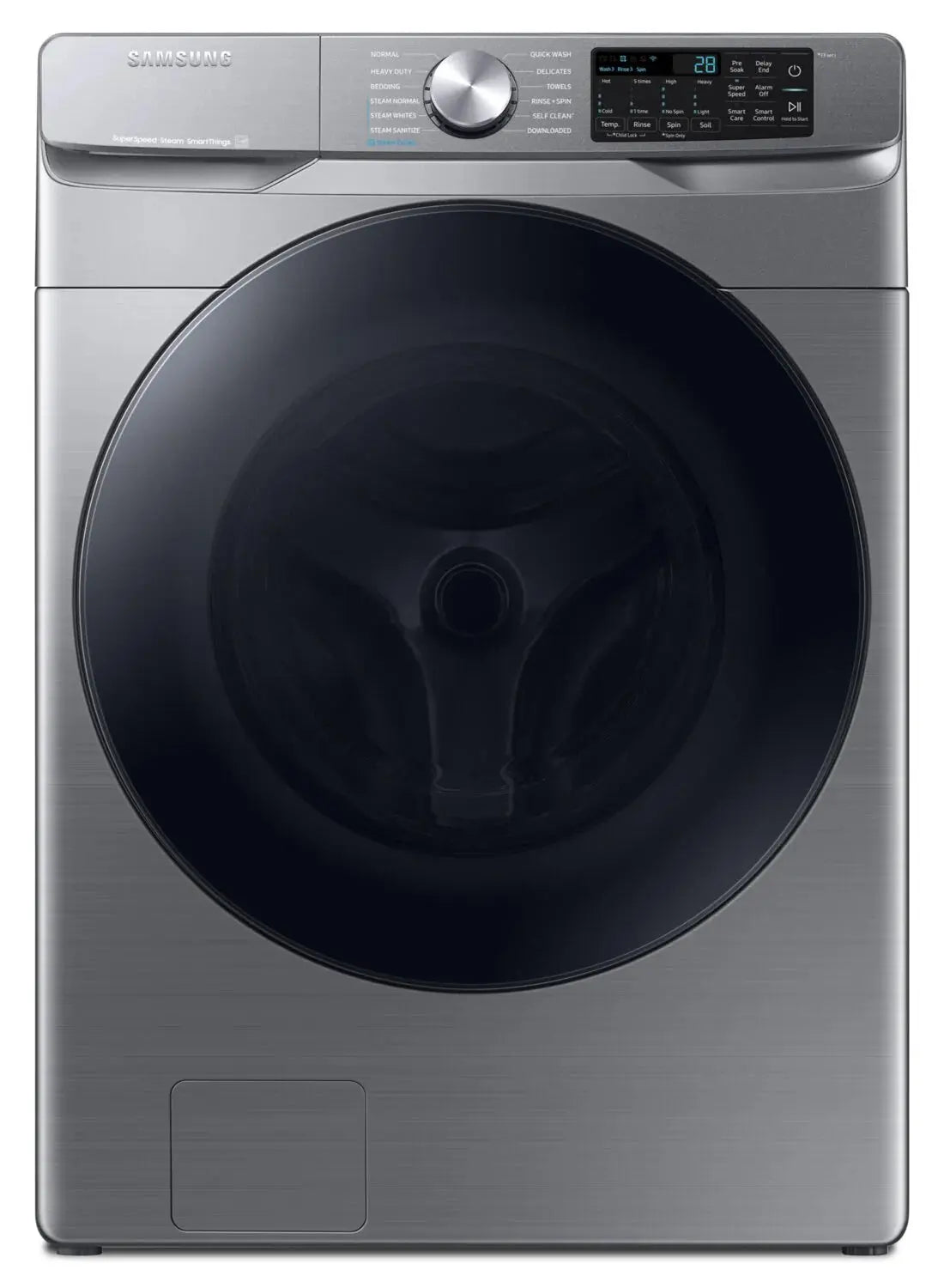 Samsung 5.2 cu. ft. Front Load Washer in Platinum WF45B6300AP - Complete Home Furnish