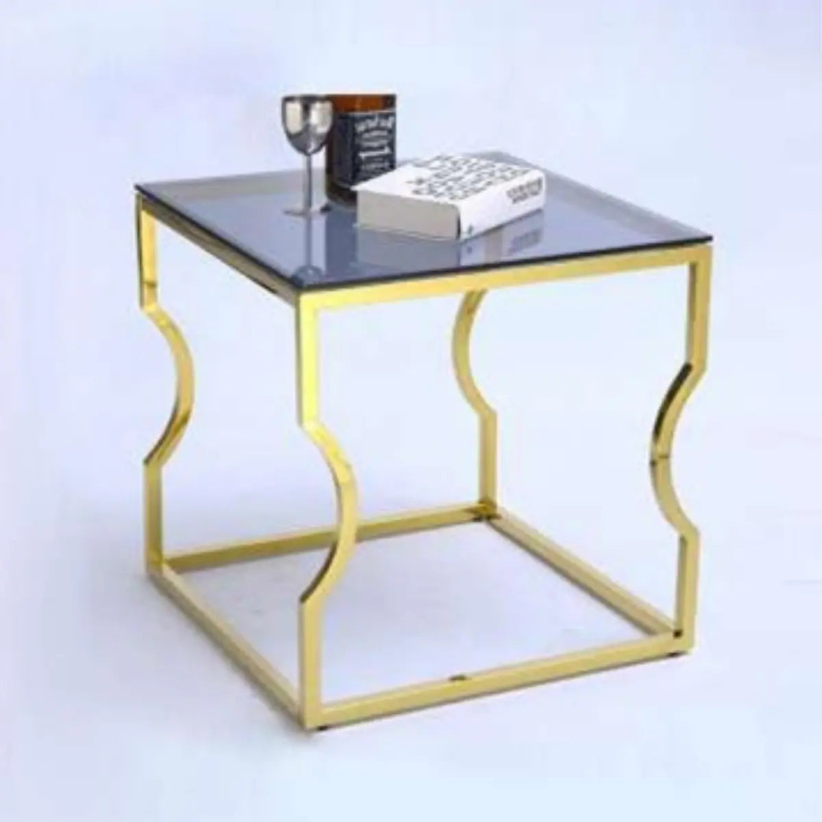 Nova Black Glass End Table Xcella