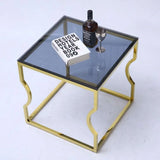 Nova Black Glass End Table Xcella