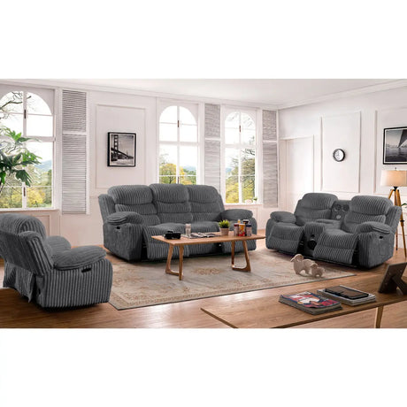 6095 Fabric Power Recliner Sofa Set VFI