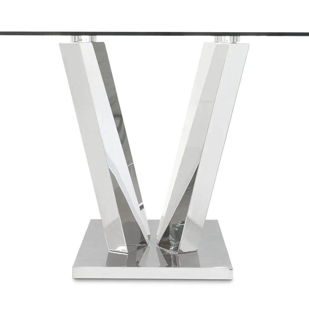 Paolo Glass Dining Table - 79" - Complete Home