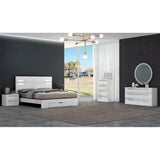 ZEKE 6 PC Bedroom Set in White Kwality