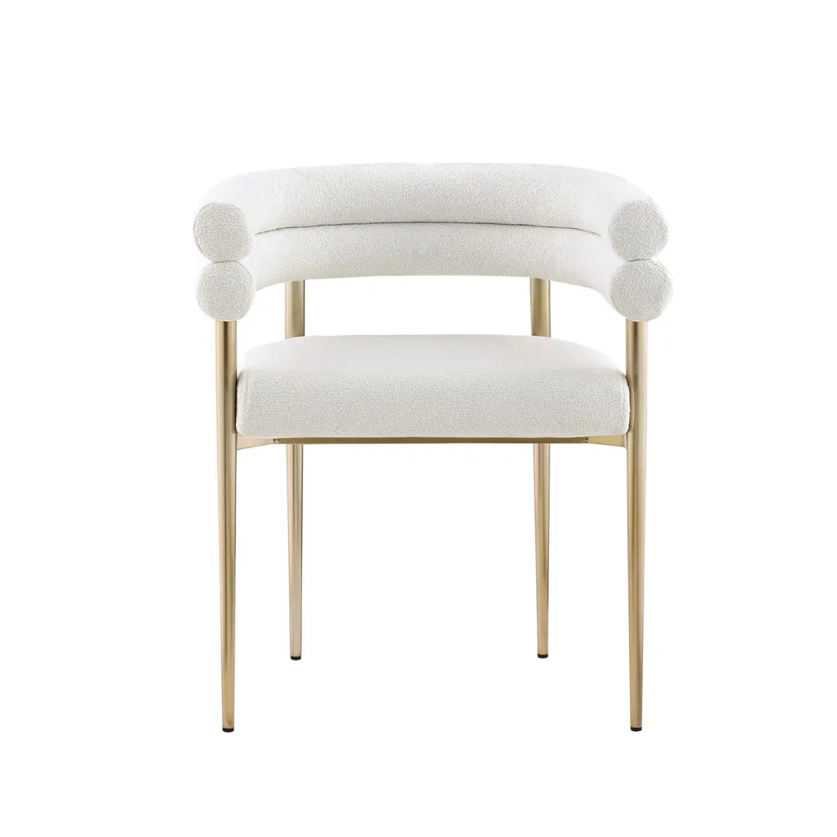 Allure Dining Chair Set in Cream Brassex