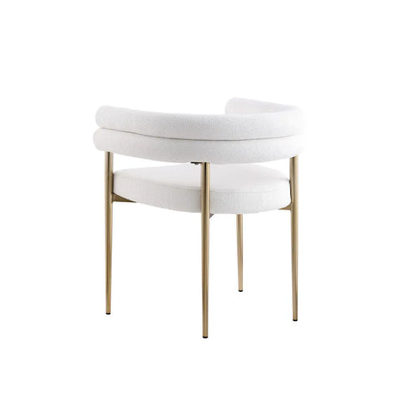 Allure Dining Chair Set in Cream Brassex