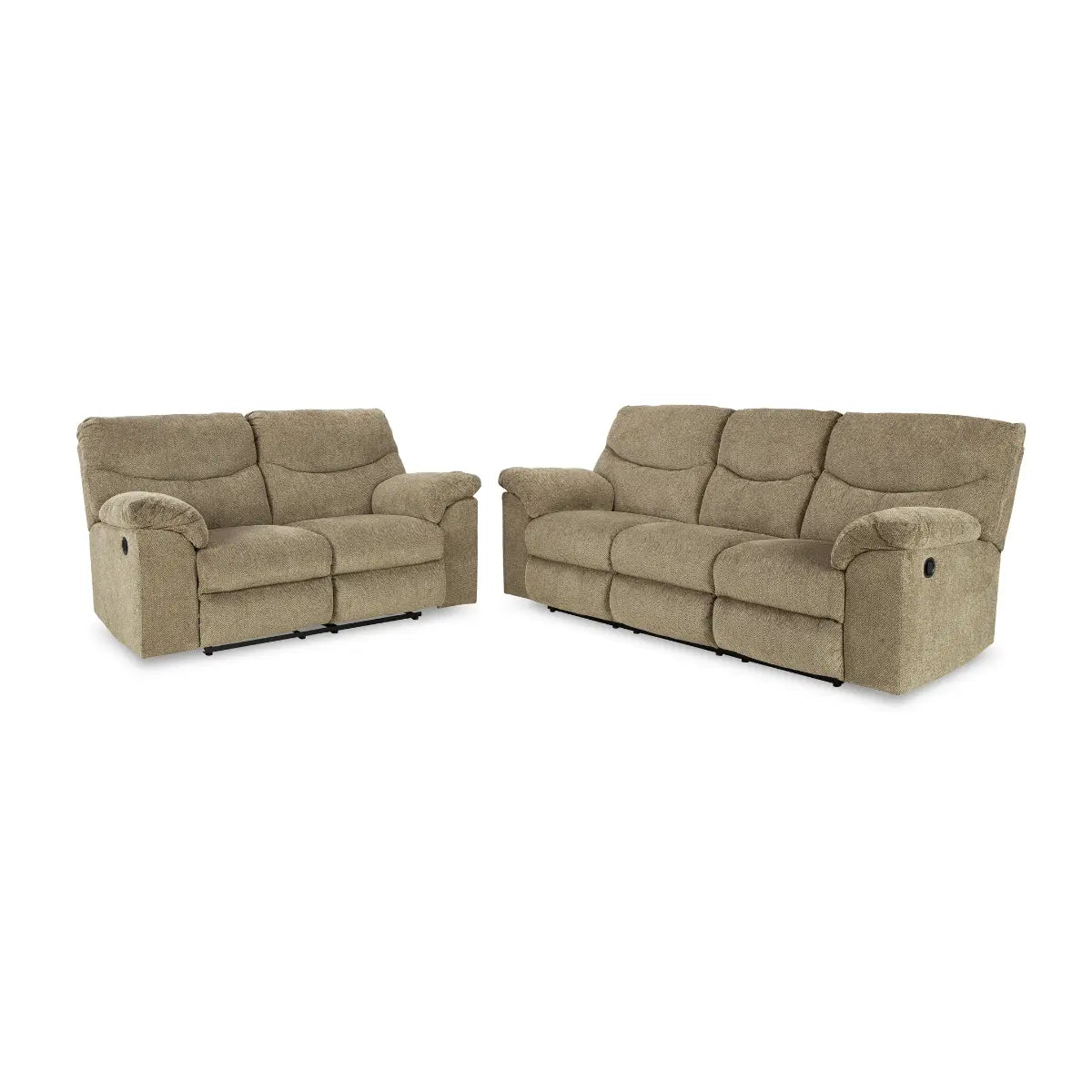 Ashley Alphons Reclining Sofa Set in Briar Signature Design by Ashley