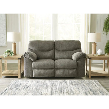 Ashley Alphons Reclining Sofa Set in Putty Signature Design by Ashley