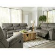 Ashley Alphons Reclining Sofa Set in Putty Signature Design by Ashley