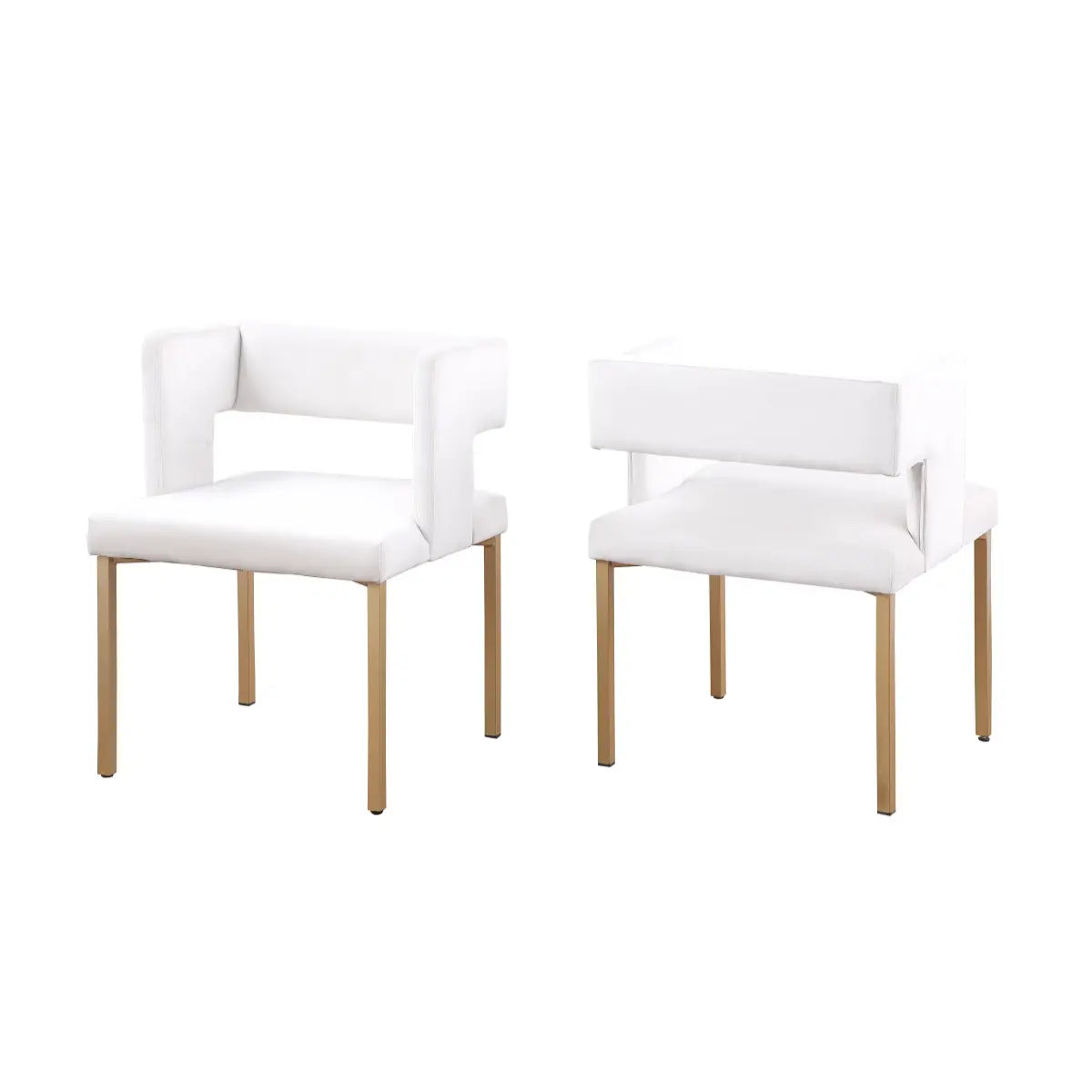 Anthony Dining Chair Set in White Brassex