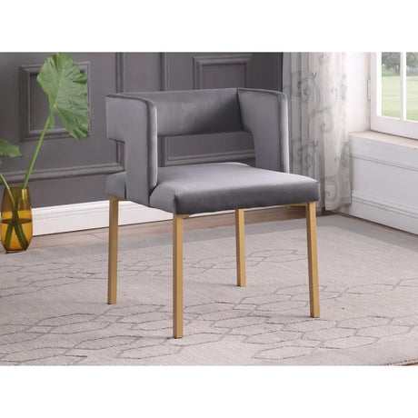 Anthony Dining Chair Set in Grey Brassex