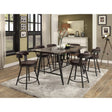 Appert Counter Height Dining Set in Black M.A.Z