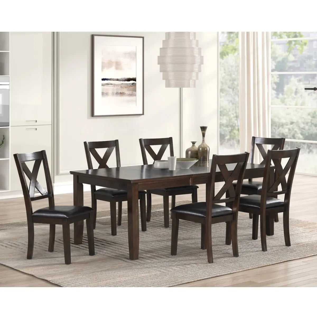 Aries Extension Dining Set Complete Home Furnish