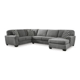 Ashley Birkdale Sectional with RHF Chaise in Grey Signature Design by Ashley