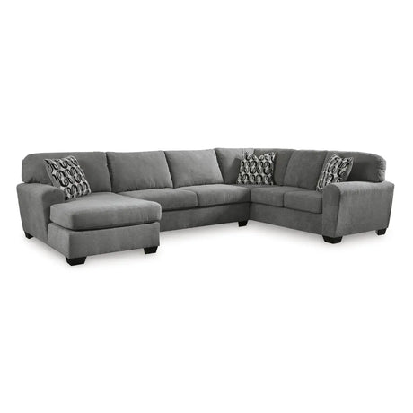 Ashley Birkdale Sectional with LHF Chaise in Grey Signature Design by Ashley