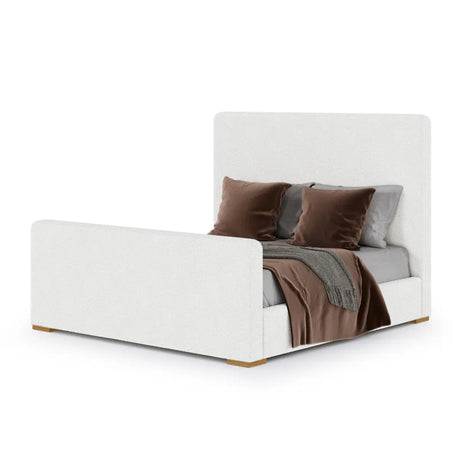 Liliana Platform Bed in Beige Brassex