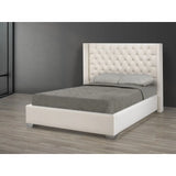 Messina Platform Bed in Beige Brassex