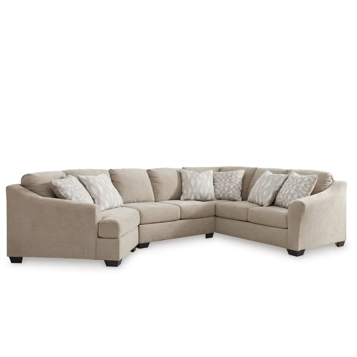 Ashley Brogan Bay Sectional with LAF Cuddler in Cork Signature Design by Ashley