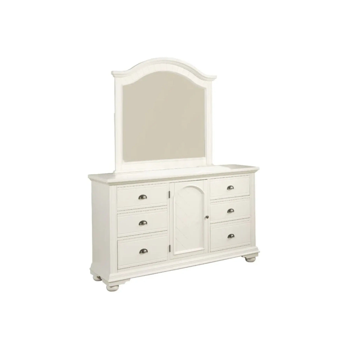 Brooke Bedroom Set in White Complete Home Furnish