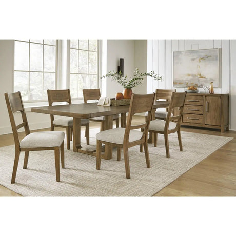 Ashley Cabalynn Dining Set in Brown Signature Design by Ashley