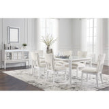 Ashley Chalanna Dining Set in White Signature Design by Ashley