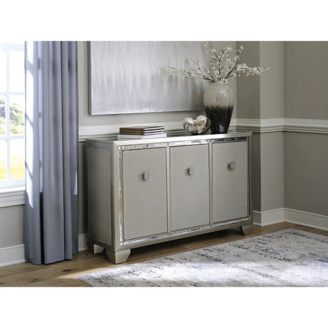 Ashley Chaseton Accent Cabinet in Champagne Signature Design by Ashley