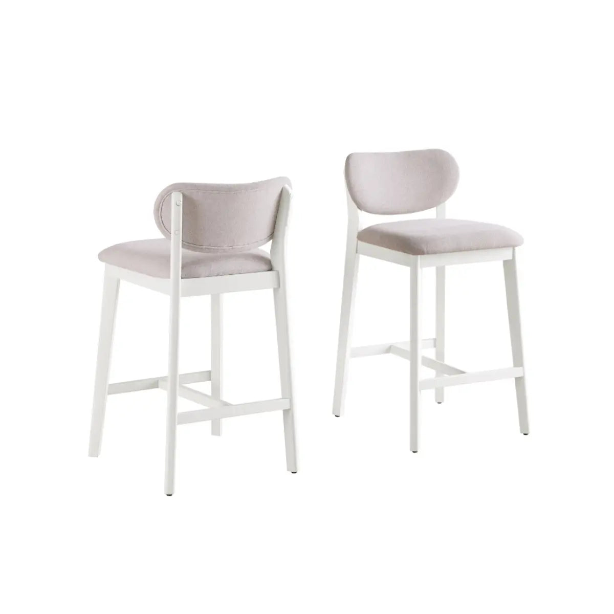 Durana Barstool Set in Cream Brassex