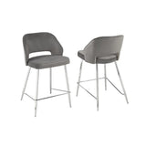 Ella Barstool Set in Grey Brassex