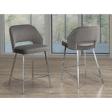 Ella Barstool Set in Grey Brassex