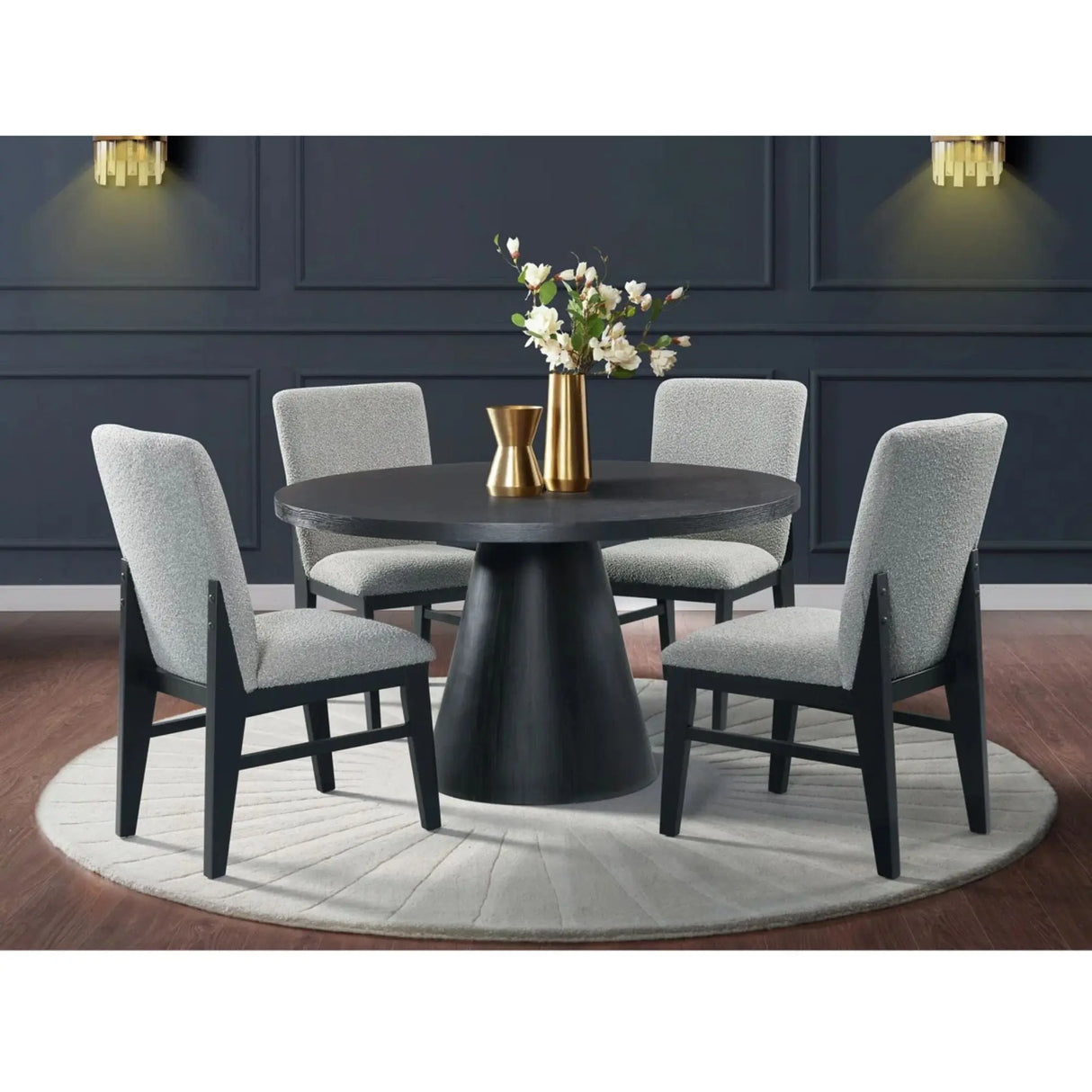 Emberly Round Dining Set Complete Home Furnish