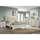 Flora Bedroom Set in White Brassex