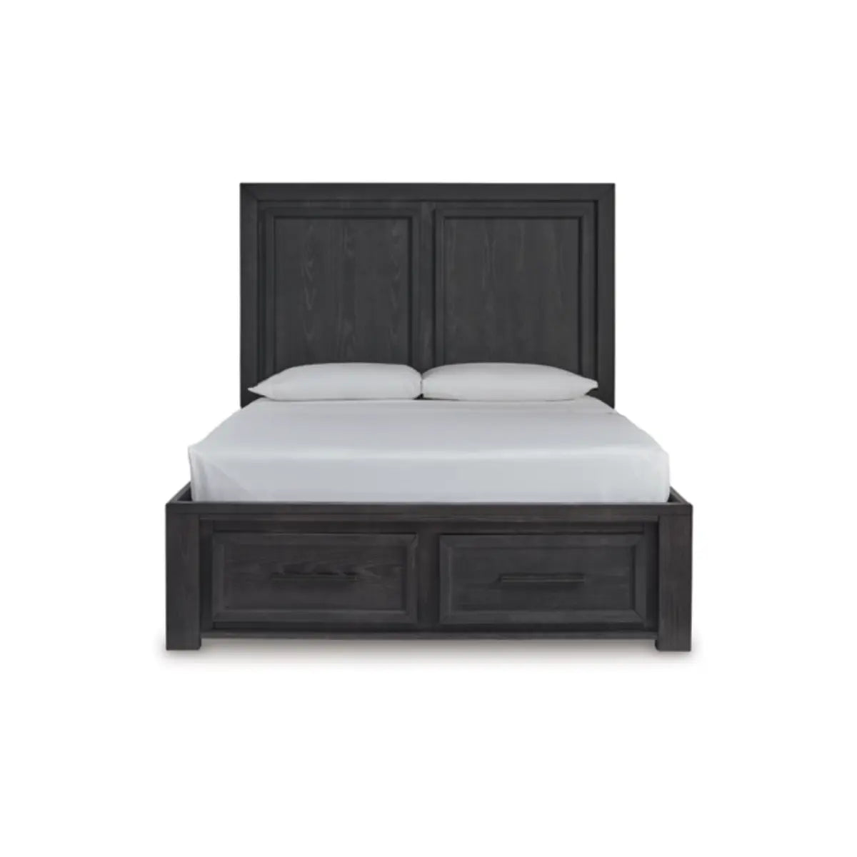 Ashley Foyland Panel Storage Bed In Black Brown Signature Design by Ashley