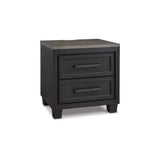 Ashley Foyland Nightstand in Black Brown Signature Design by Ashley