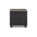 Ashley Foyland Nightstand in Black Brown Signature Design by Ashley