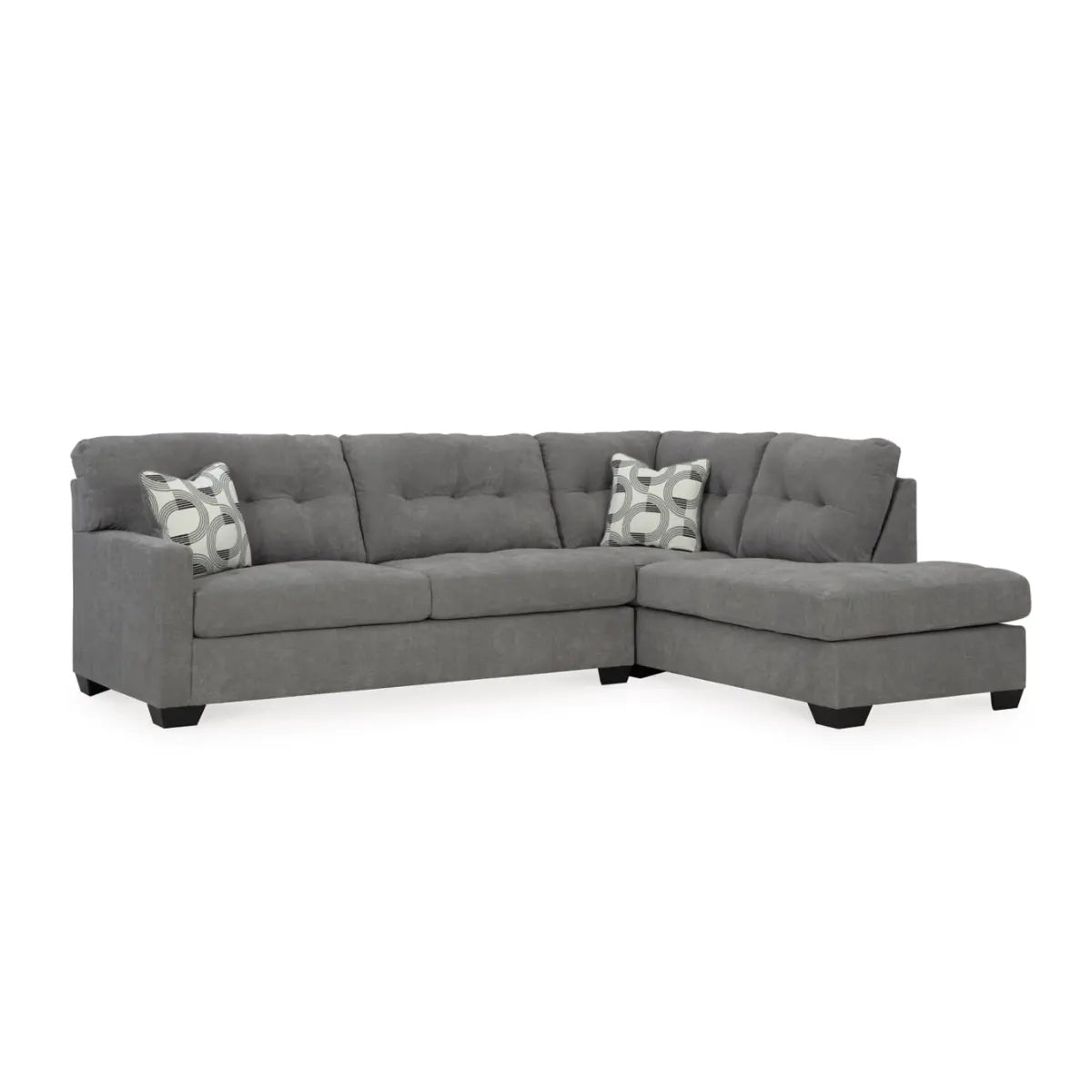 Ashley Highland Falls Sectional in Grey Signature Design by Ashley