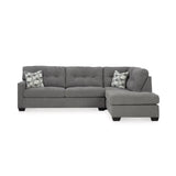 Ashley Highland Falls Sectional in Grey Signature Design by Ashley