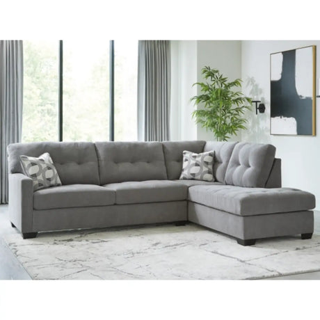 Ashley Highland Falls Sectional in Grey Signature Design by Ashley